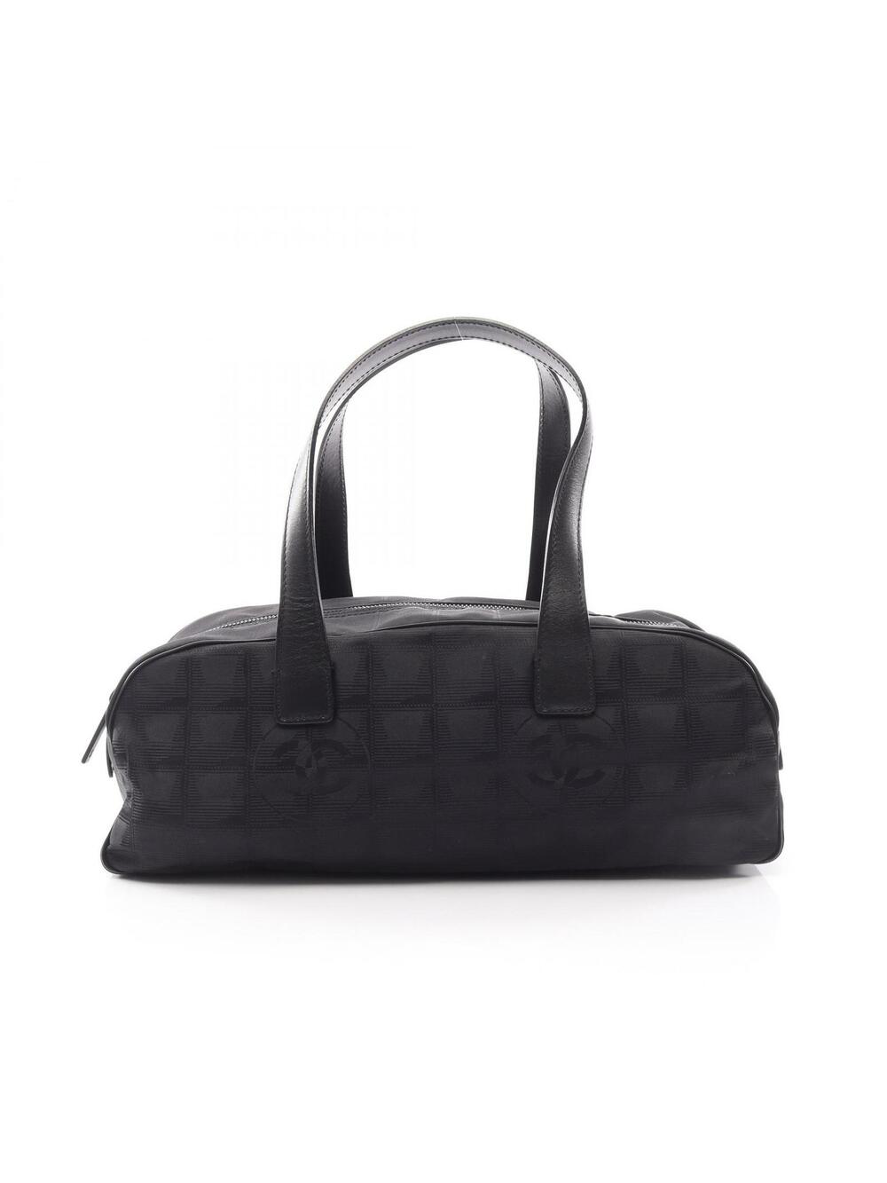 Chanel New Travel Line Handbag Leather #292387C72B
